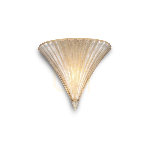 Kontrola Nástěnné svítidlo Ideallux SANTA AP1 SMALL ORO zlaté skleněné 013046