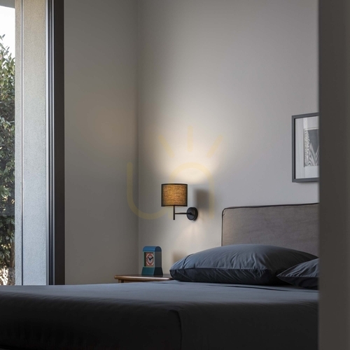 Kontrola Nástěnné světlo Ideal Lux Set Up MAP1 Nero černé 259772