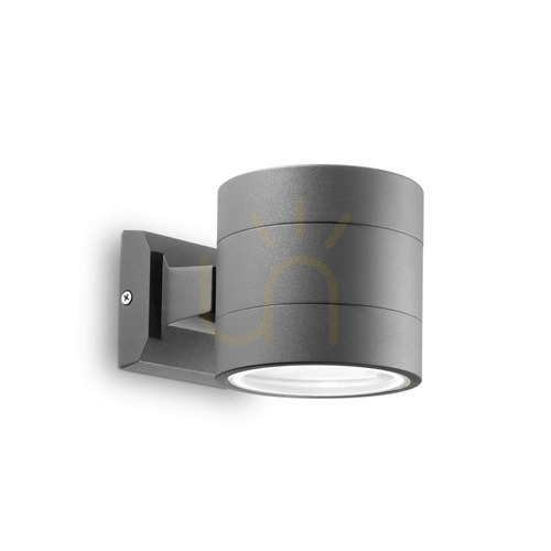 Kontrola Venkovní nástěnné svítidlo Ideal Lux SNIF ROUND AP1 antracit 061467
