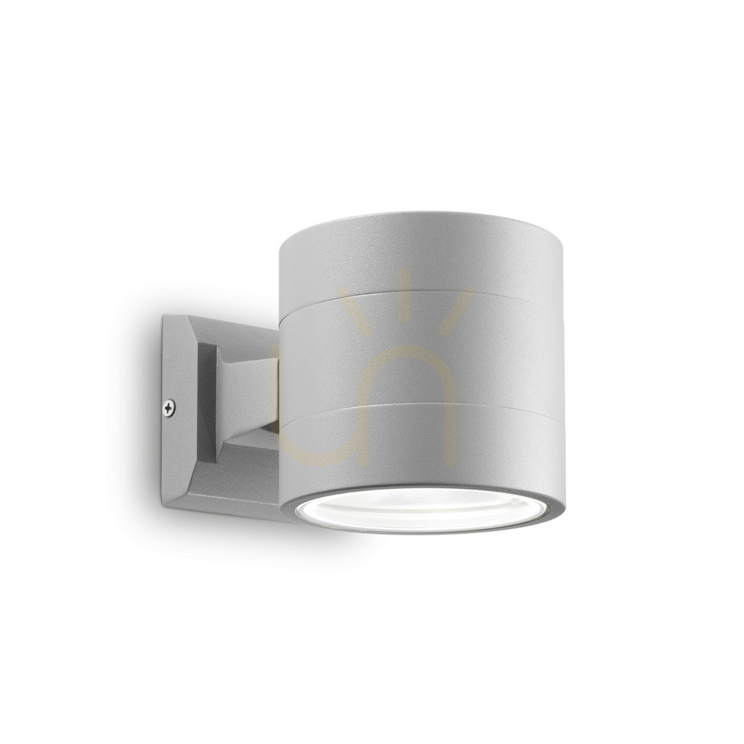 Kontrola Venkovní nástěnné svítidlo Ideallux SNIF ROUND AP1 šedé 061474 Venkovní nástěnné svítidlo Ideallux SNIF ROUND AP1 šedé 061474