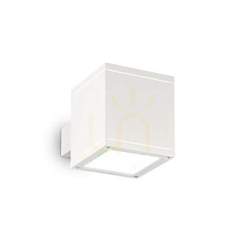 Kontrola Venkovní nástěnné svítidlo Ideal Lux SNIF SQUARE AP1 bílé 144276