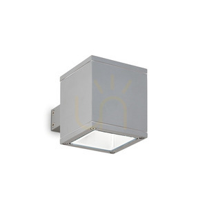 Venkovní nástěnné svítidlo Ideal Lux SNIF SQUARE AP1 GRIGIO šedé 118666 small 0
