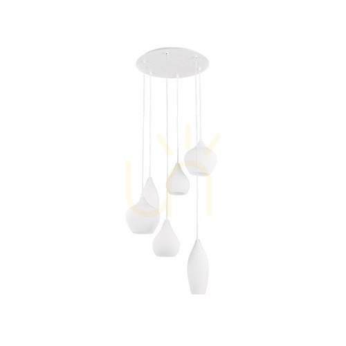Kontrola Závěsné svítidlo Ideal Lux Soft SP6 Bianco bílé 6xE14 60 cm 087818