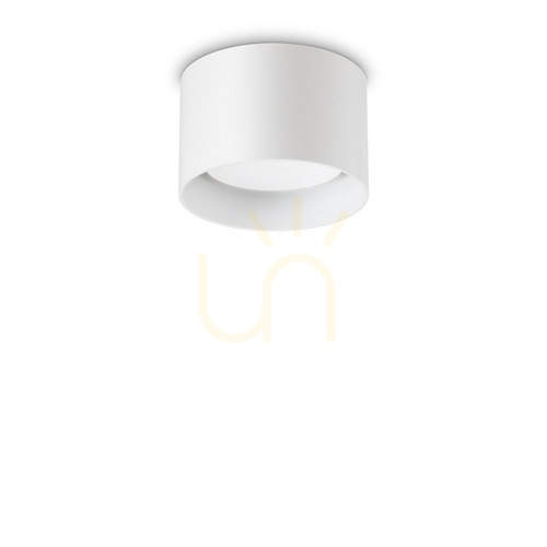 Kontrola Plafon Ideallux SPIKE PL1 ROUND bílý GX53 10 cm 277417