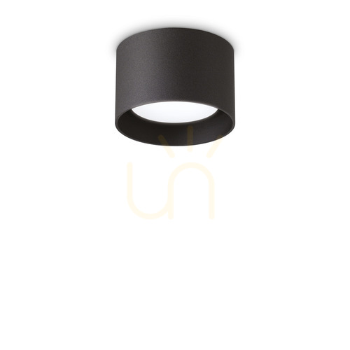 Kontrola Plafon Ideallux Spike PL1 Round Nero černý GX53 10 cm 278704