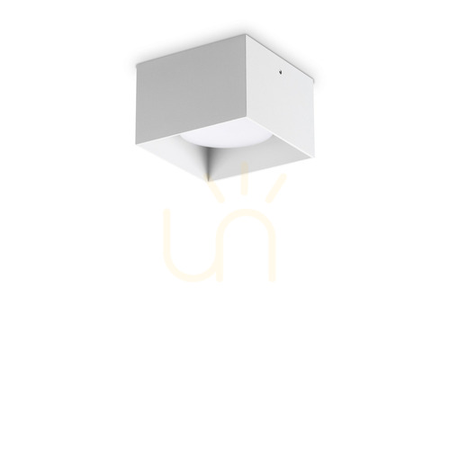 Kontrola Plafon Ideallux Spike PL1 Square Bianco bílý 10 cm GX53 317489