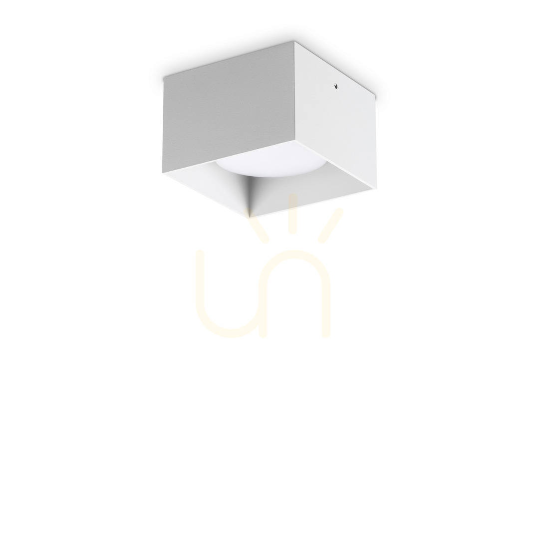 Kontrola Plafon Ideallux Spike PL1 Square Bianco bílý 10 cm GX53 317489 Plafon Ideallux Spike PL1 Square Bianco bílý 10 cm GX53 317489