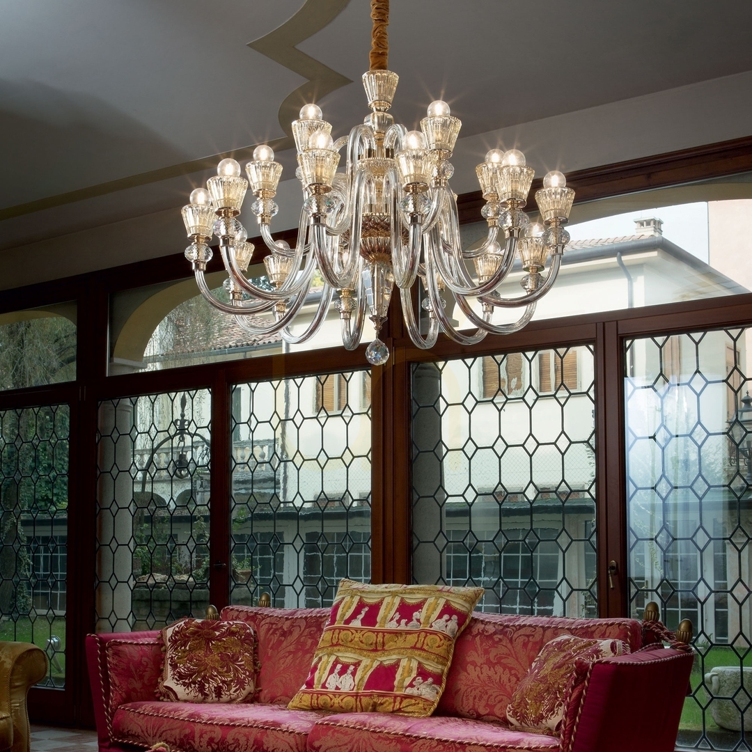 Náhled Závěsné svítidlo Ideal Lux Strauss SP18 zlaté 85 cm 140629 Závěsné svítidlo Ideal Lux Strauss SP18 zlaté 85 cm 140629
