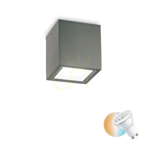 Kontrola Venkovní stropní svítidlo Ideal Lux Techo PL1 Big antracit 251516