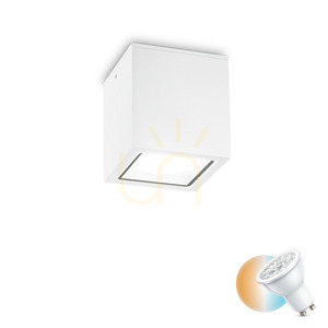 Venkovní stropní svítidlo Ideal Lux Techo PL1 Big Bianco bílé GU10 251523 0 Venkovní stropní svítidlo Ideal Lux Techo PL1 Big Bianco bílé GU10 251523 small 0
