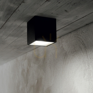 Venkovní stropní svítidlo Ideallux TECHO PL1 BIG NERO černé GU10 251530 small 5