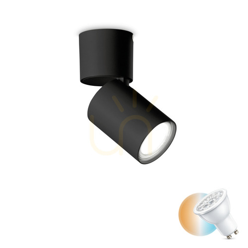 Kontrola Plafon Ideallux TOBY PL1 NERO černý 271545