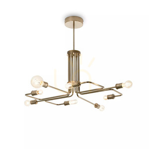 Závěsné svítidlo Ideallux TRIUMPH SP8 mosaz 8xE27 92 cm 160269 small 1