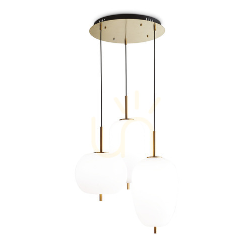 Kontrola Závěsné svítidlo Ideal Lux Umile SP3 mosaz 63 cm LED 56W 224541