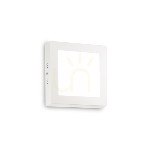 Kontrola Plafon Ideallux UNIVERSAL PL D17 SQUARE bílý 3000K 12W 138633
