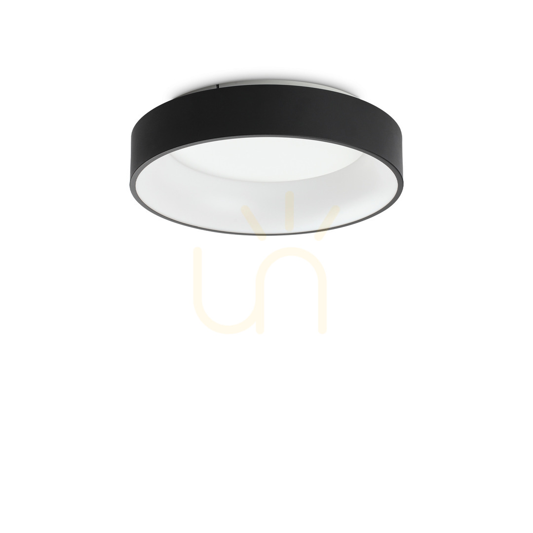 Kontrola Plafon LED Ideal Lux Ziggy PL D045 Nero černý 45 cm 30W 307206 Plafon LED Ideal Lux Ziggy PL D045 Nero černý 45 cm 30W 307206