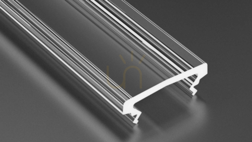 Kontrola Stínidlo pro LED profil LUMINES HIGH PMMA transparentní 1 m