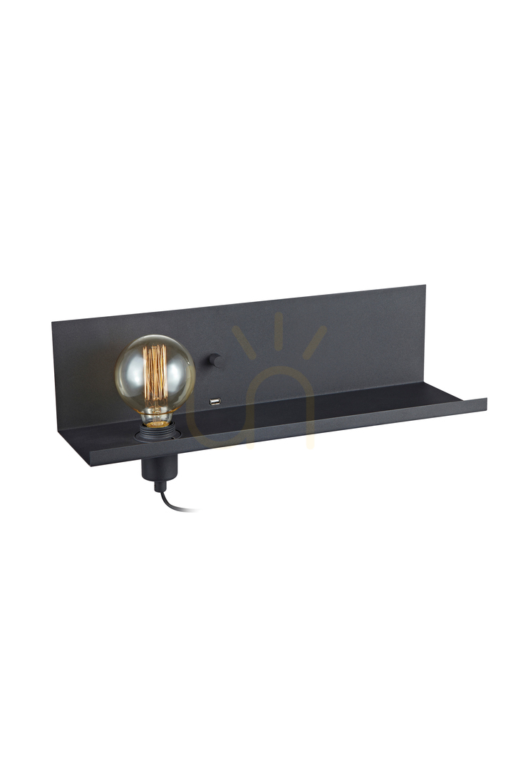 Kontrola Nástěnné svítidlo Markslojd Multi USB černé kovové E27 106482 Nástěnné svítidlo Markslojd Multi USB černé kovové E27 106482