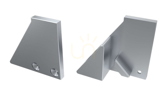 Kontrola ALU krytka pro LUMINES I10 10mm stříbrný LED profil vpravo s podpěrou ALU krytka pro LUMINES I10 10mm stříbrný LED profil vpravo s podpěrou