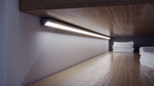 Rohový LED profil 45° Lumines typ C, bílý lakovaný RAL 9016, 1 m, pásek do 12 mm (10-0031-10) small 2