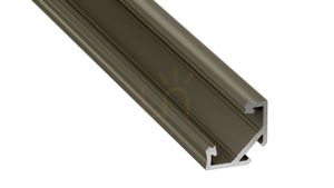 LED profil LUMINES typ C inox eloxovaný 2 m small 0