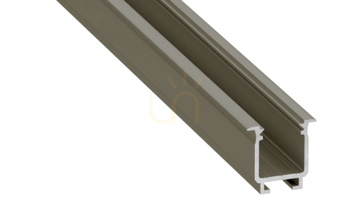 Kontrola LED profil LUMINES typ W eloxovaný inox 2 m