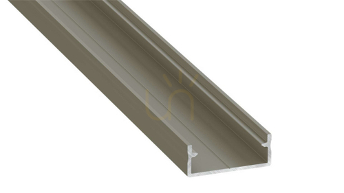 Kontrola LED profil LUMINES typ DUAL inox eloxovaný 1 m