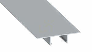 LED profil PLATO 1 m stříbrný eloxovaný dvojitý 2x12 mm k zatmelení do SDK 10-0894-10 LUMINES small 0