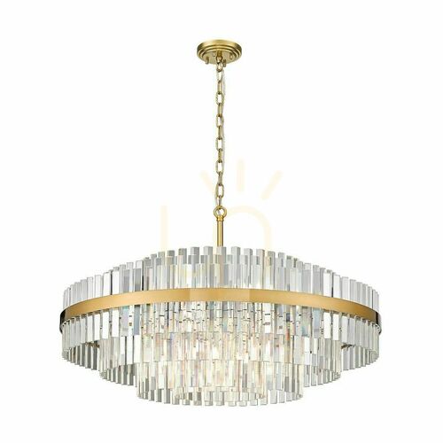 Kontrola Lustr CONSTANTINOPLE P0567-16A-2GAC mosaz a sklo, 16xG9, Ø 80 cm