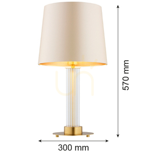 Stolní lampa Argon Hampton transparentní mosazná E27 IP20 8541 small 4
