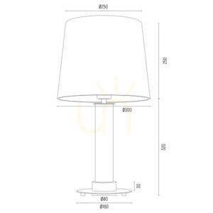 Stolní lampa Argon Hampton transparentní mosazná E27 IP20 8541 small 5