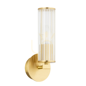 Nástěnné svítidlo Argon Hampton transparentní kartáčovaná mosaz 8497 small 3