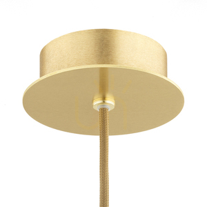 Závěsné svítidlo ARGON HAMPTON 8489 kartáčovaná mosaz rýhované sklo 1×E14 LED max. 7 W small 5