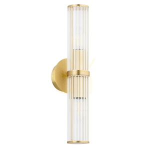 Nástěnné svítidlo Argon Hampton 7203 transparentní kartáčovaná mosaz E14 IP20 small 3