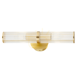 Nástěnné svítidlo Argon Hampton 7203 transparentní kartáčovaná mosaz E14 IP20 small 5