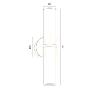 Nástěnné svítidlo Argon Hampton 7203 transparentní kartáčovaná mosaz E14 IP20 small 8