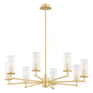 Lustr Argon Hampton 5066 transparentní mosaz E14 8x7W IP20 small 1
