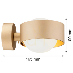 Nástěnné svítidlo Argon Massimo Plus 8567 IP44 bílé opálové G9 small 5