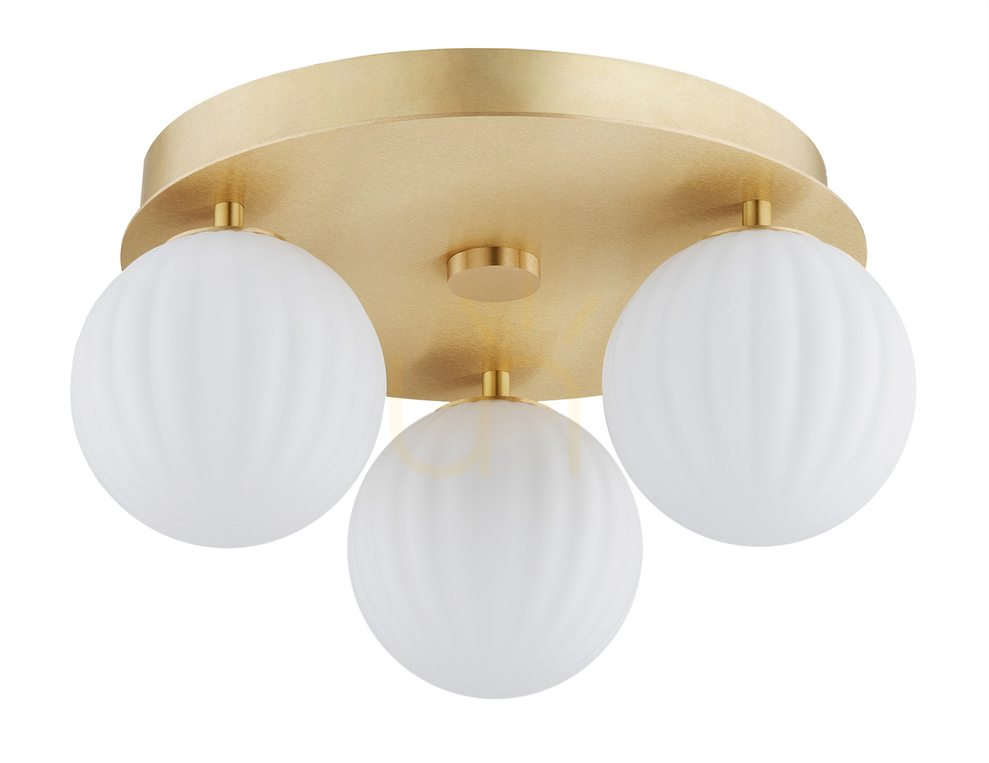 Pohled Plafon Argon Paloma 6305 bílý opál matný mosaz E14 IP20 Plafon Argon Paloma 6305 bílý opál matný mosaz E14 IP20