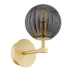 Nástěnná lampa Argon Paloma kouřová kartáčovaná mosaz E14 8508 small 3