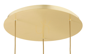 Závěsné svítidlo ARGON Paloma 6311, 3 × E27 max 15 W, medové vroubkované sklo, kartáčovaná mosaz, 55 × 152,5 cm small 4