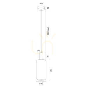 Závěsná lampa ARGON Sagunto Plus bílá E27 IP20 8563 small 3