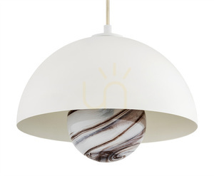Závěsné svítidlo ARGON PIAVA 8443 bílo-hnědé mramorové E14 IP20 small 2