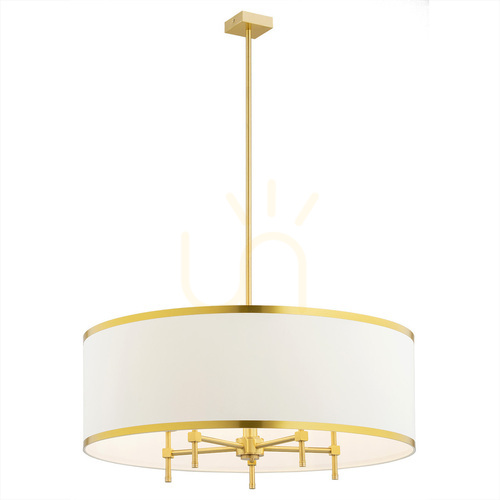 Kontrola Lustr Argon Abbano bílý mosaz E14 5x7W 2127