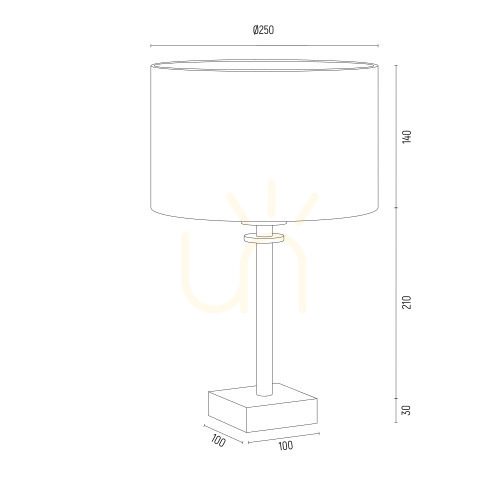 Zobrazit Stolní lampa Argon ABBANO bílá mosaz E27 8047 Stolní lampa Argon ABBANO bílá mosaz E27 8047