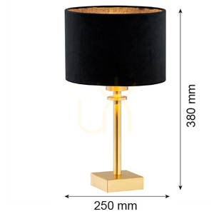 Stolní lampa ARGON ABBANO černá/mosaz E27 8049 small 3