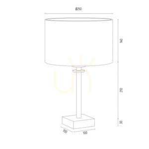 Stolní lampa ARGON ABBANO černá/mosaz E27 8049 small 4