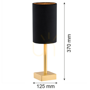 Stolní lampa ARGON ABRUZZO černá kartáčovaná mosaz 8031 small 5