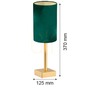 Stolní lampa ARGON Abruzzo zelená kartáčovaná mosaz 8108 small 3
