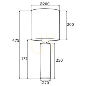Stolní lampa Argon Almada bílá E27 IP20 4231 small 2